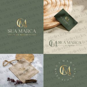 outlet de logos logotipo iniciais cm