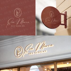 ateliedades outlet de logos logotipo iniciais lp