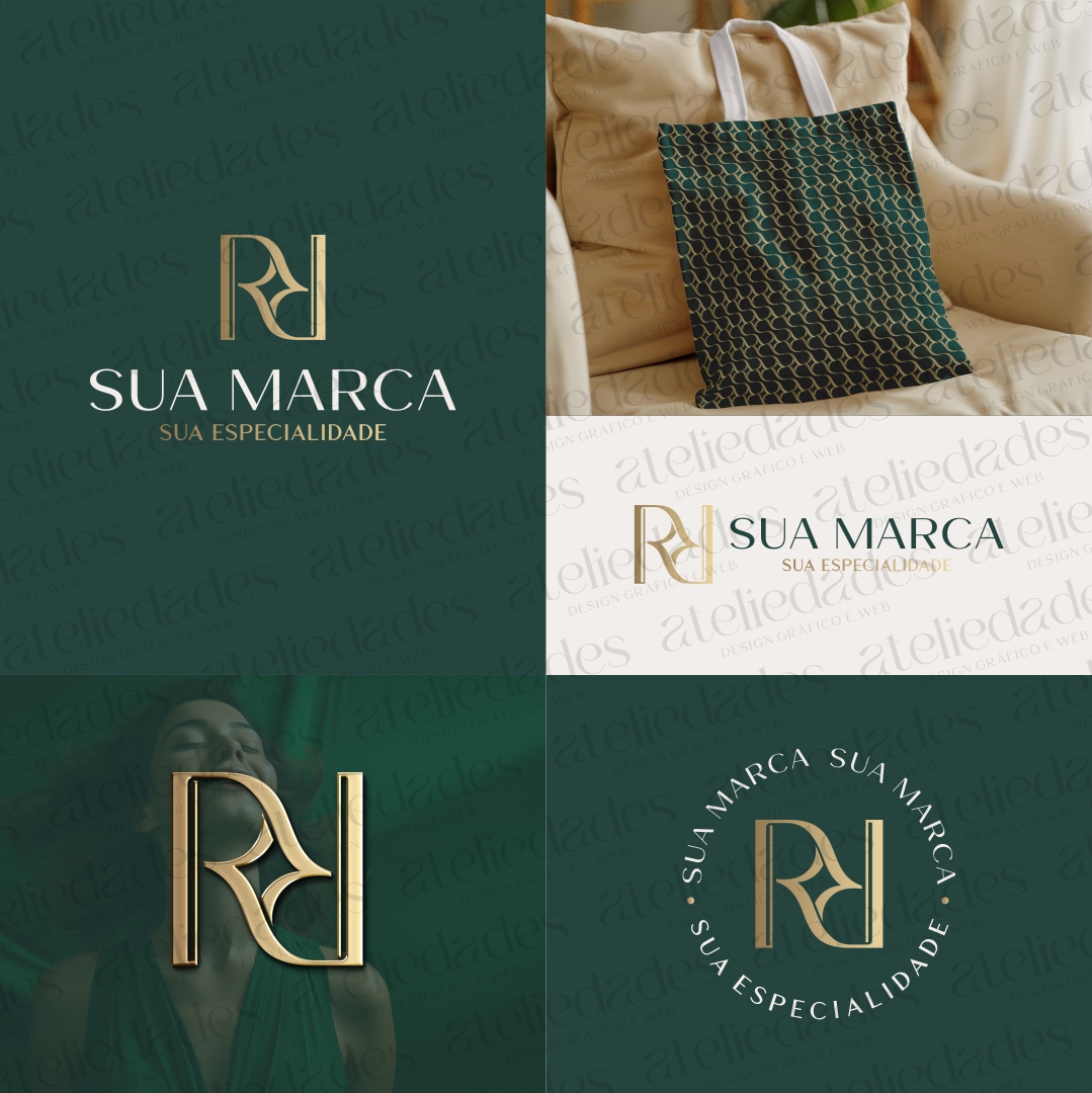 ateliedades outlet de logos logotipo iniciais rr