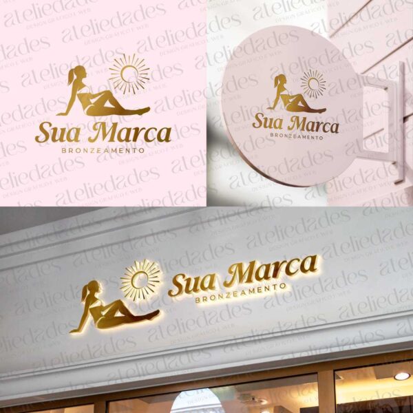 outlet de logos logotipo bronzeamento 03