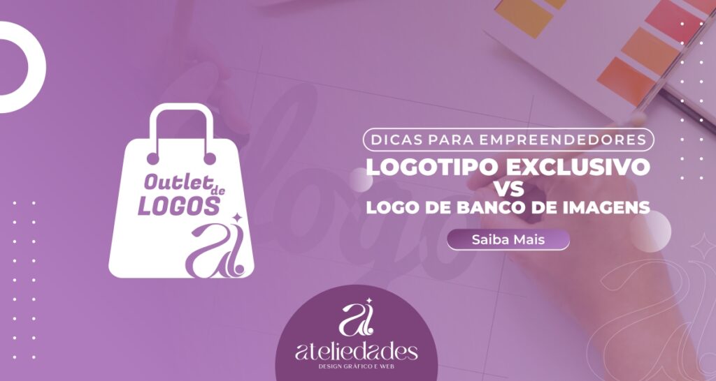 logotipo exclusivo vs logo de banco de imagens