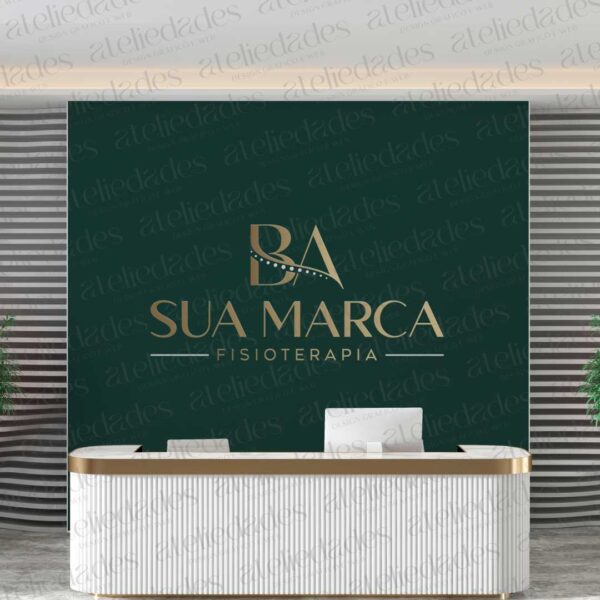 logotipo iniciais ba fisioterapia outlet de logos
