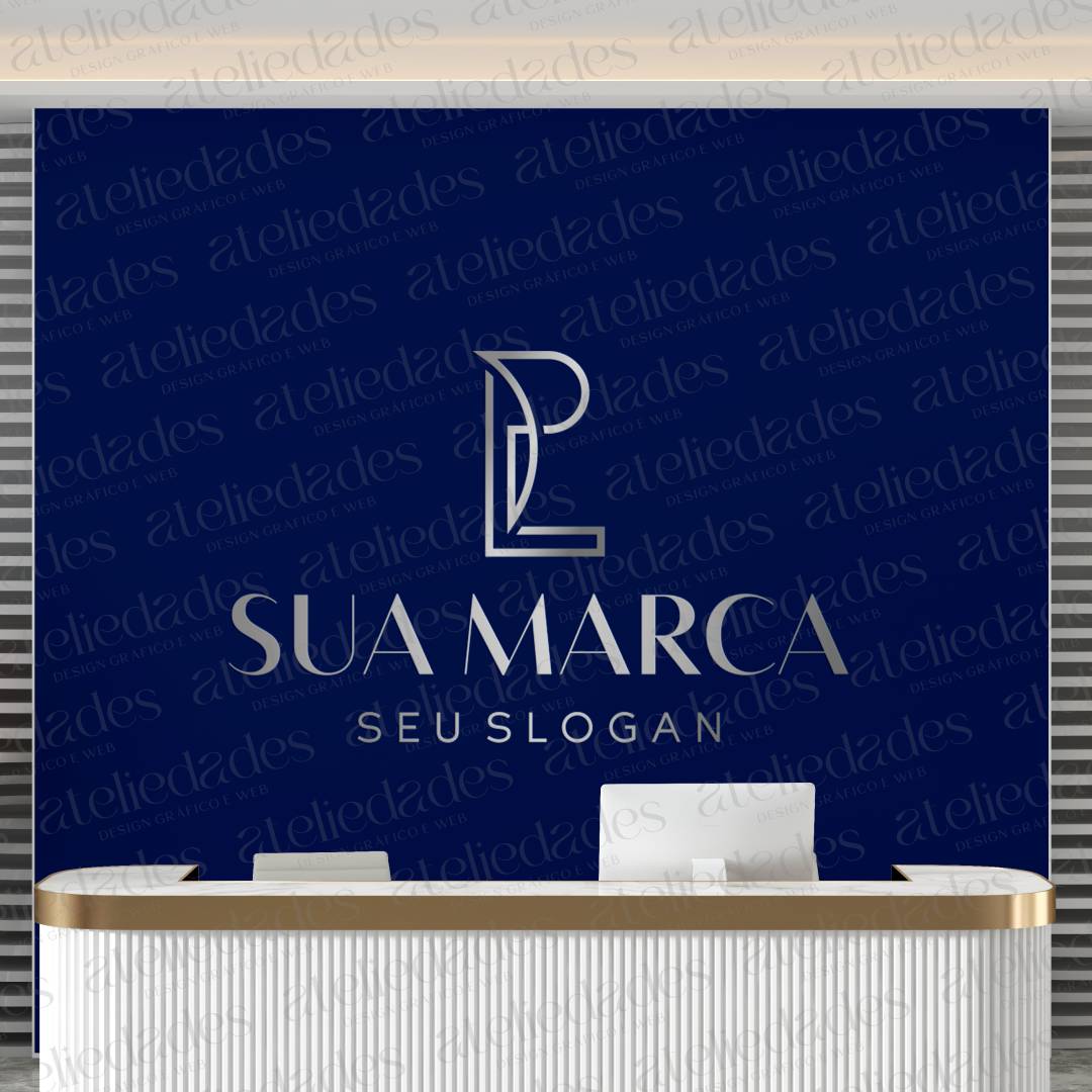 ateliedades logotipo outlet iniciais pl moderno