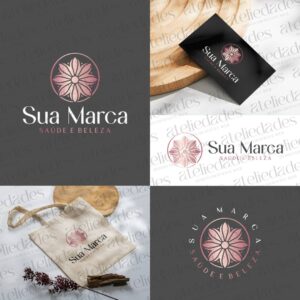outlet de logos logotipo estetica e spa flor mandala