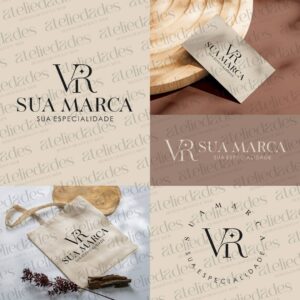 outlet de logos logotipo iniciais vr elegante