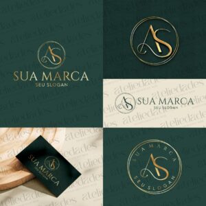 outlet de logos logotipo iniciais as elegante profissional