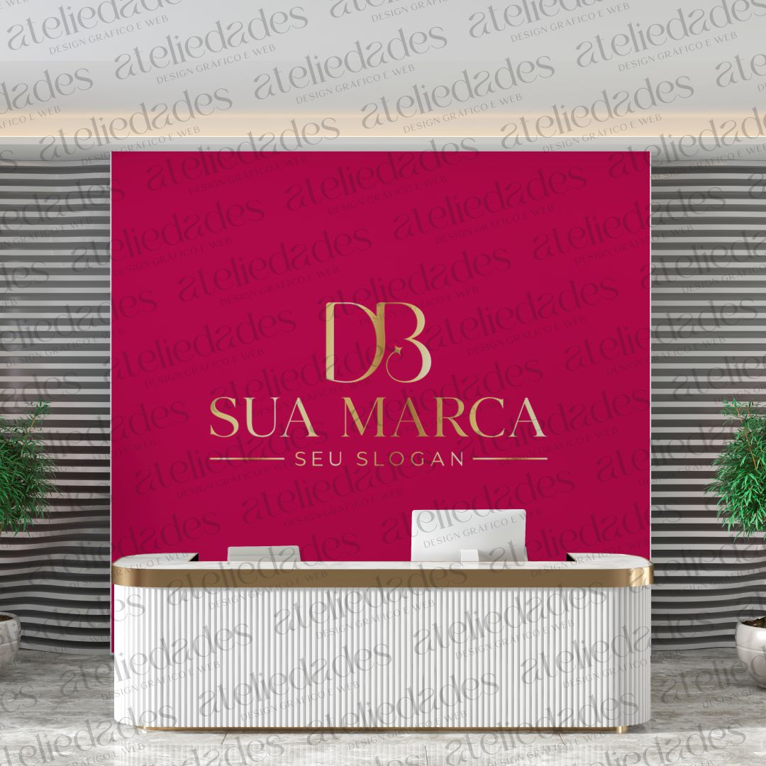 outlet de logos logotipo iniciais db mongrama minimalista