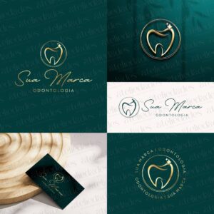outlet de logos logotipo para dentista design premium