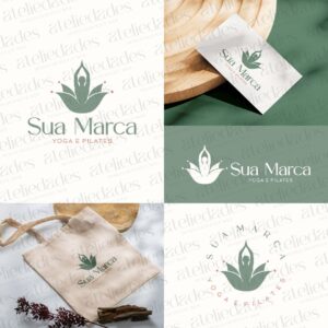 outlet de logos logotipo para studio de yoga flor de lótus