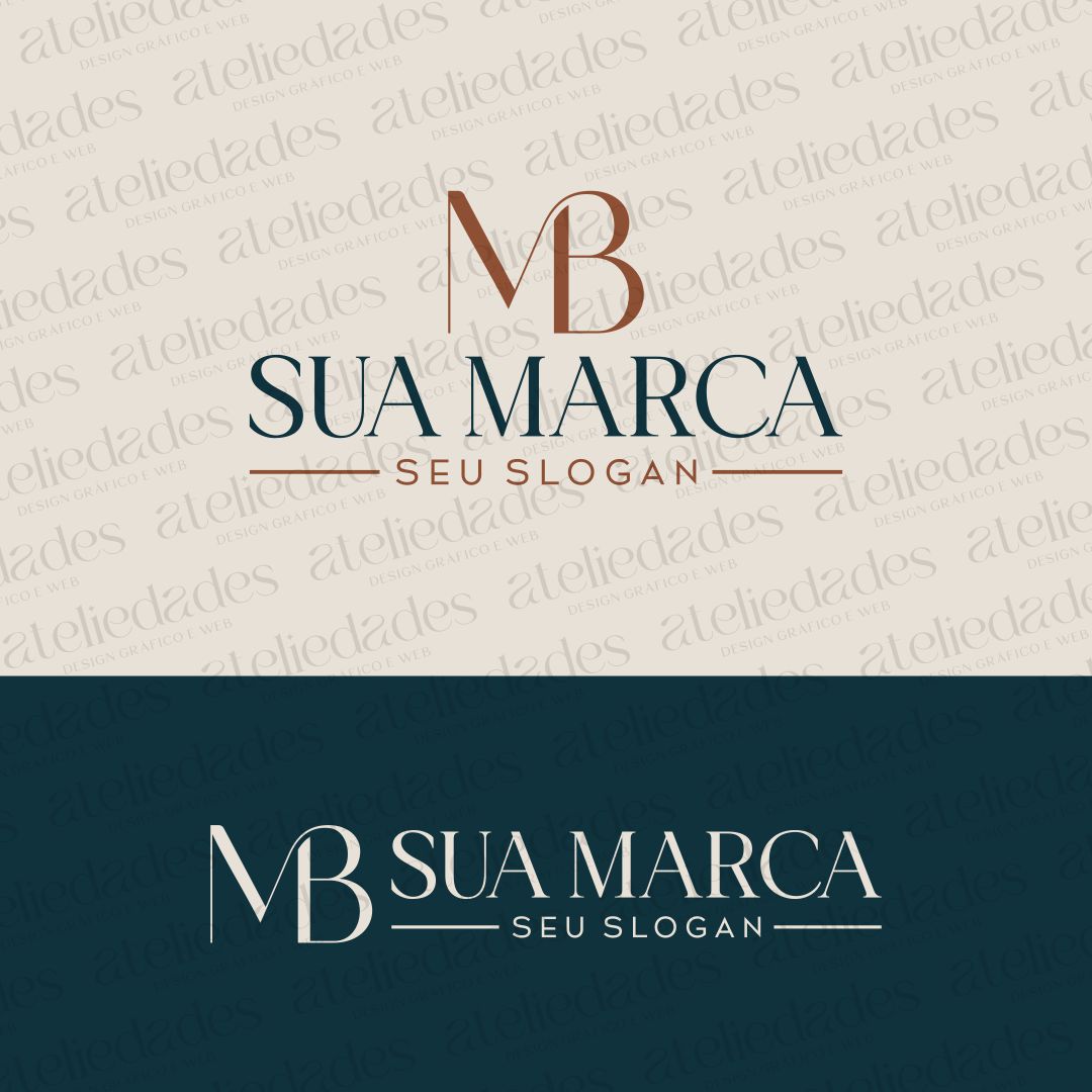 outlet de logos logotipo iniciais mb minimalista