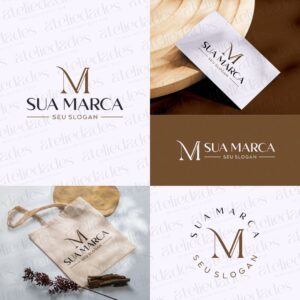 outlet de logos logotipo iniciais mv design elegante