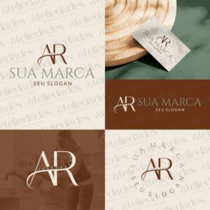 outlet de logos logotipo iniciais ar coluna vertebral