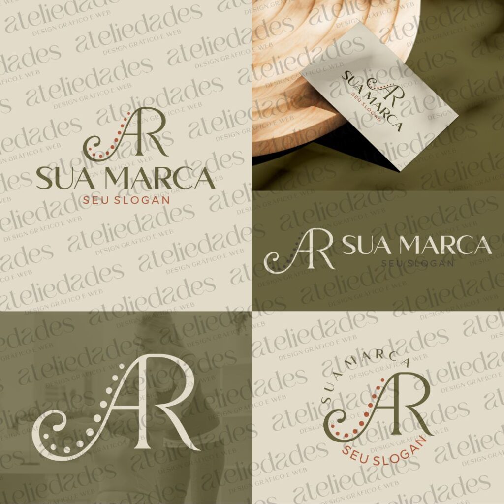 outlet de logos logotipo iniciais ar exclusivo elegante