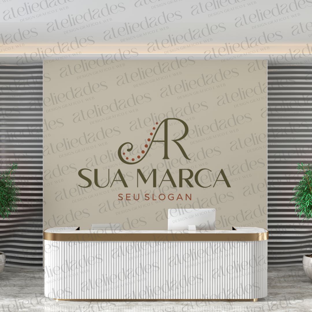 outlet de logos logotipo iniciais ar exclusivo elegante