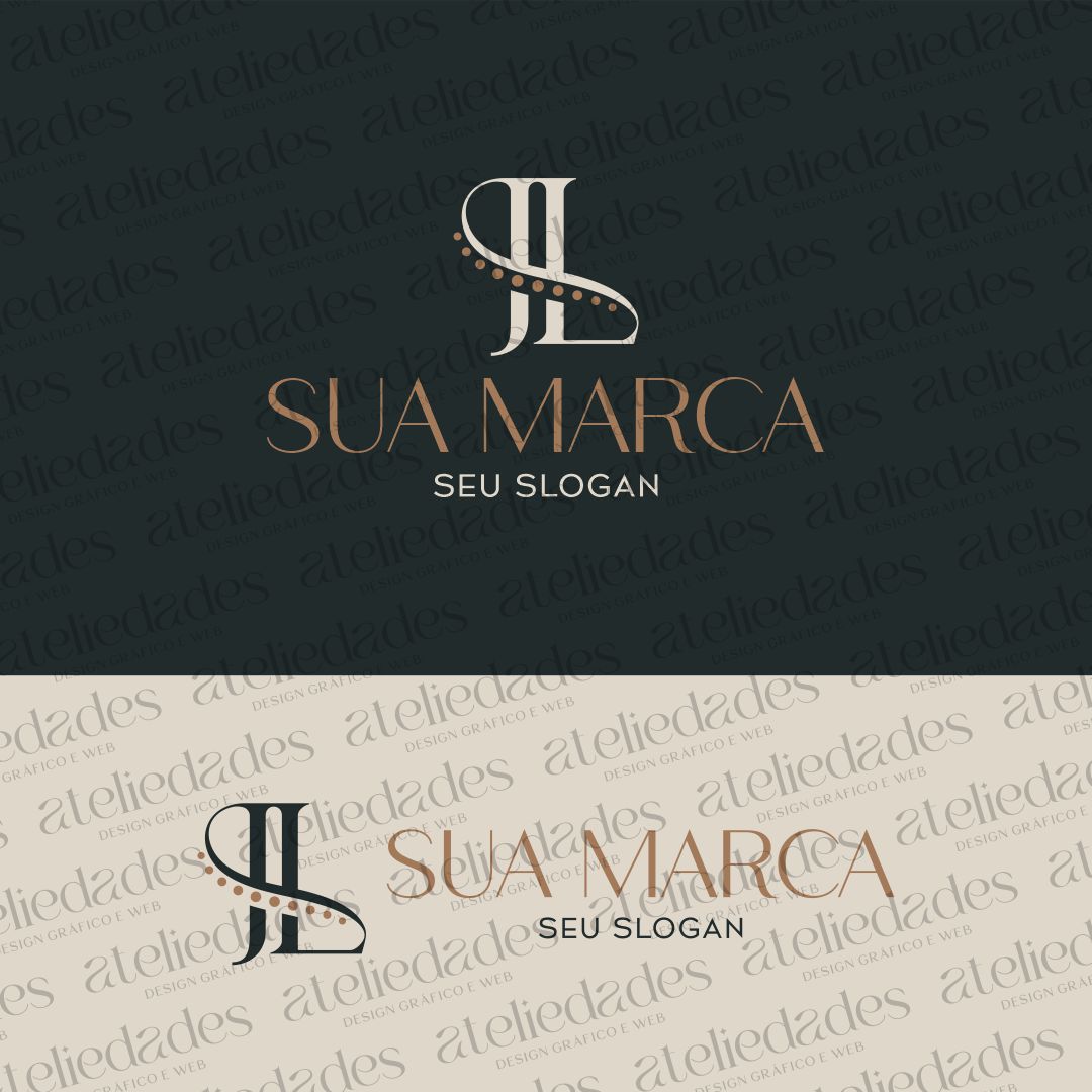 outlet de logos logotipo iniciais jl coluna vertebral