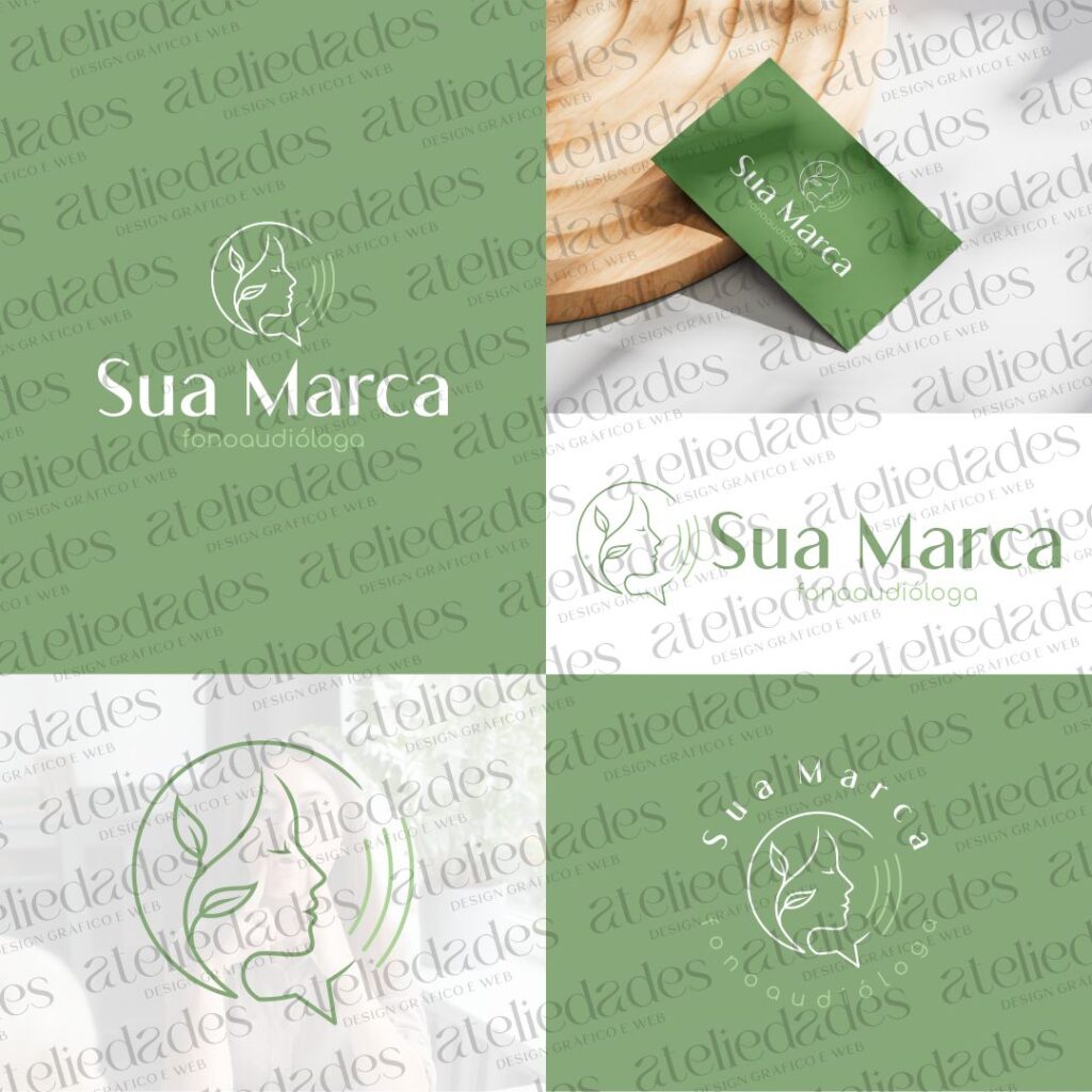 outlet de logos logotipo para fonoaudiologia design exclusivo
