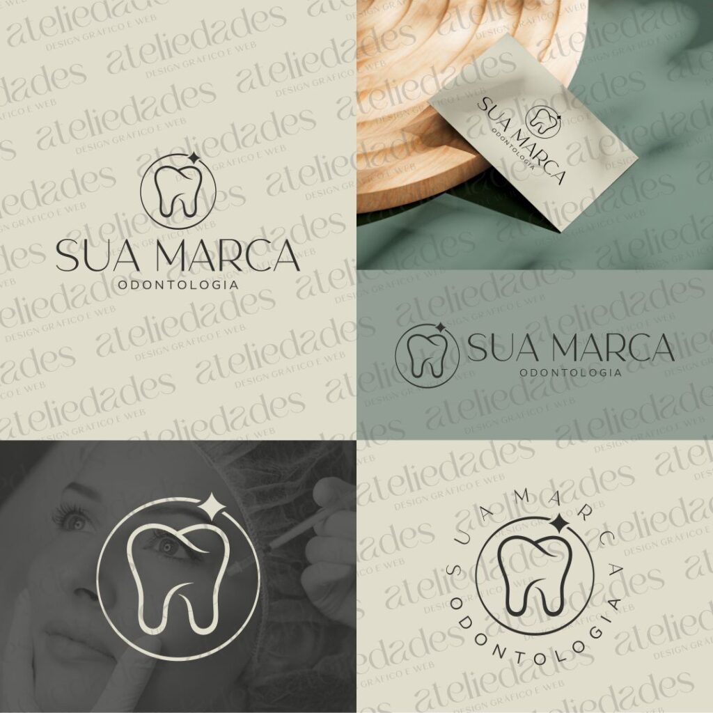 outlet de logo logotipo odontologia design moderno