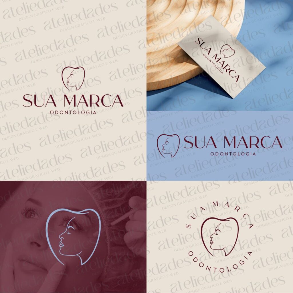 outlet de logos logotipo odontologia harmonização facial premium
