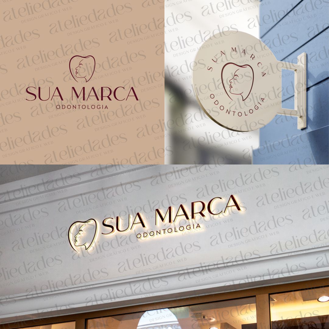 outlet de logos logotipo odontologia harmonização facial premium