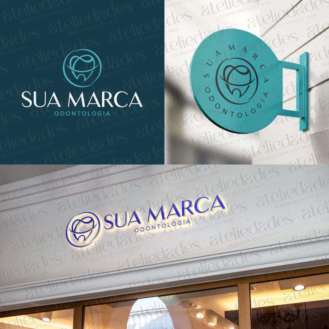 outlet de logos logotipo para dentista dente premium